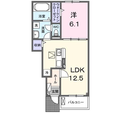 リヴェール・ＫⅠの物件間取画像